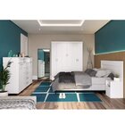 Quarto De Casal Completo Com Guarda-roupa, Cabeceira, 1 Mesa