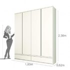 Quarto De Casal Completo Com Guarda Roupa, Cama E Mesa De Cab