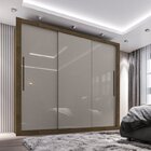 Quarto De Casal Completo Com Guarda Roupa, Cômoda E Cabeceira