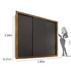 Quarto De Casal Completo Com Guarda Roupa E Cabeceira Com 2 M