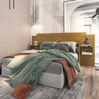 Quarto De Casal Completo Com Guarda Roupa E Cabeceira Com 2 M