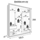 Quarto De Casal Completo Com Guarda Roupa E Cabeceira Com 2 M