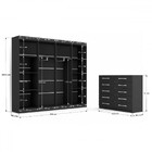 Quarto De Casal Ele E Ela Closet 8 Prateleiras Cômoda 10 Gave