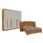Quarto De Casal Guarda-roupa 6 Portas Portugal E Cama Box Cas