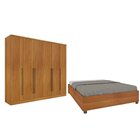 Quarto De Casal Guarda-roupa 6 Portas Portugal E Cama Box Cas