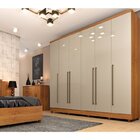 Quarto De Casal Roupeiro 6 Portas Portugal Com Pés, Cama Casa