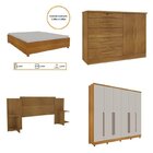 Quarto De Casal Roupeiro 6 Portas Portugal Com Pés, Cama Casa