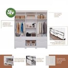 Quarto De Solteiro 2 Peças Guarda Roupa Com Espelho E Cabecei