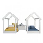 Quarto Gêmeos 2 Minicama Montessoriana Uli E 1 Bau Elo  Branco