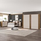 Quarto Guarda-roupa 2 Portas Cômoda 4 Gavetas 1 Porta 2 Mesas