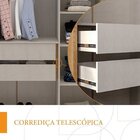Quarto Guarda-roupa 3 Portas Cômoda 4 Gavetas Mesa De Cabecei