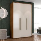 Quarto Guarda-roupa 3 Portas Cômoda 4 Gavetas Mesa De Cabecei