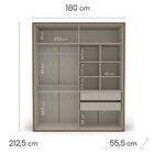 Quarto Guarda-roupa 4 Portas Cômoda 4 Gavetas 1 Porta Mesa De