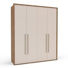 Quarto Guarda-roupa 4 Portas Cômoda 4 Gavetas 1 Porta Mesa De