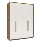 Quarto Guarda Roupas 4 Portas Cômoda 4 Gavetas 1 Porta 1 Mesa