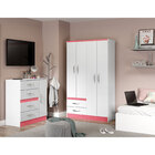 Quarto Infantil 02 Pçs Branco Azul Ou Branco Rosa A08q Menu