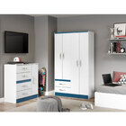 Quarto Infantil 02 Pçs Branco Azul Ou Branco Rosa A08q Menu