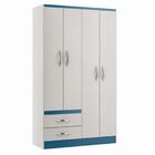 Quarto Infantil 02 Pçs Branco Azul Ou Branco Rosa A08q Menu