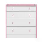 Quarto Infantil 03 Peças Doce Sonho 1x2523x825 Com Rodizios Q