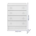 Quarto Infantil 03 Peças Doce Sonho 1x777x825 Com Colchao Qmo