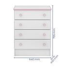 Quarto Infantil 03 Peças Doce Sonho 758x777x825 Com Colchao Q