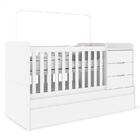 Quarto Infantil 6 Portas Americano Com Berço Multifuncional C
