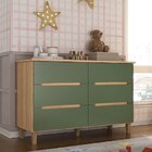 Quarto Infantil / Juvenil Com Guarda-roupa E Cômoda Sky Olmo