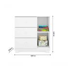 Quarto Infantil Bebê Ane Cômoda E Guarda Roupa Branco