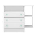 Quarto Infantil Berço E Cômoda Certificado Inmetro Branco - F