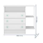 Quarto Infantil Berço E Cômoda Certificado Inmetro Branco - Q