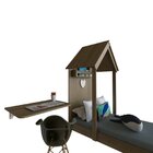 Quarto Infantil Cama E Mesa Dobrável Kitcubos Espresso Móveis