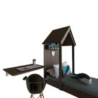 Quarto Infantil Cama E Mesa Dobrável Kitcubos Espresso Móveis