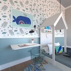 Quarto Infantil Cama E Mesa Dobrável Kitcubos Espresso Móveis