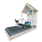 Quarto Infantil Cama E Mesa Dobrável Kitcubos Espresso Móveis