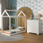 Quarto Infantil Cama Montessoriana/colchão/cômoda Flex Algodã
