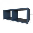 Quarto Infantil Cama Nicho Prateleira E Revisteiros  Azul