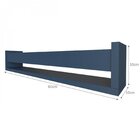 Quarto Infantil Cama Nicho Prateleira E Revisteiros  Azul