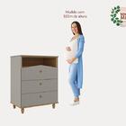 Quarto Infantil Casinha Comoda Casinha E Berço Candy Fendi/na