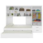 Quarto Infantil Chiara Guarda Roupa E Aéreo 2 Portas Com Cama