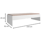 Quarto Infantil Chiara Guarda Roupa E Aéreo 2 Portas Com Cama