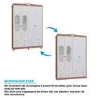 Quarto Infantil Cloe Noah Com Janela 4 Pt 4 Gv Branco E Carva