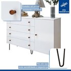 Quarto Infantil Closet Premium Isadora 205,9cm E Cômoda 129,5