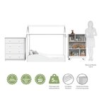 Quarto Infantil Com 1 Minicama Montessoriana 1 Cômoda 4 Gavet