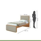 Quarto Infantil Com 2 Camas Solteiro Loop Tecido Boucle E Mes