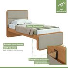 Quarto Infantil Com 2 Camas Solteiro Loop Tecido Boucle E Mes