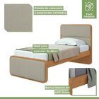 Quarto Infantil Com 2 Camas Solteiro Loop Tecido Boucle E Mes