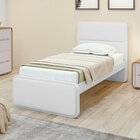 Quarto Infantil Com 2 Camas Solteiro Loop Tecido Korino Branco