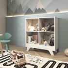 Quarto Infantil Com 2 Minicamas Montessorianas 1 Estante Retr