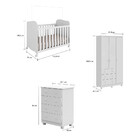 Quarto Infantil Com Berço,guarda Roupa, Cômoda Uli Junior