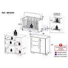 Quarto Infantil Com Berço 3 Em 1 E Cômoda Algodão Doce Multim